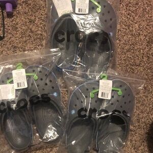 CROCS women Gray and Blue Sandals